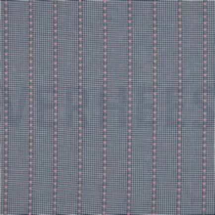 COTTON JACQUARD FLOWERS BLUE/WHITE (thumbnail)