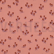 DOUBLE GAUZE FLOWERS PEACH (thumbnail)