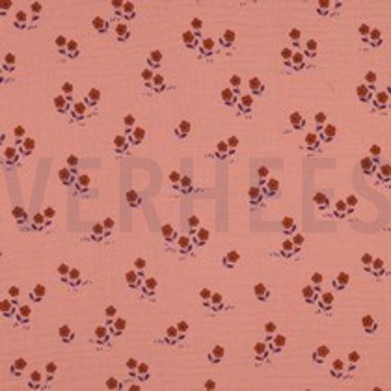 DOUBLE GAUZE FLOWERS PEACH (thumbnail)