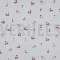 DOUBLE GAUZE FRUITS WHITE (thumbnail)