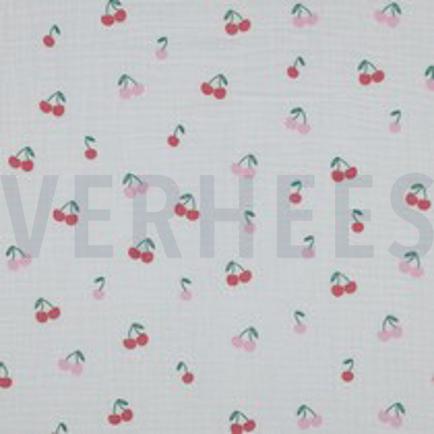 DOUBLE GAUZE FRUITS WHITE (thumbnail)