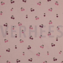 DOUBLE GAUZE FRUITS SOFT ROSE (thumbnail)