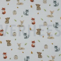 DOUBLE GAUZE DIGITAAL BOSDIEREN WIT (thumbnail)