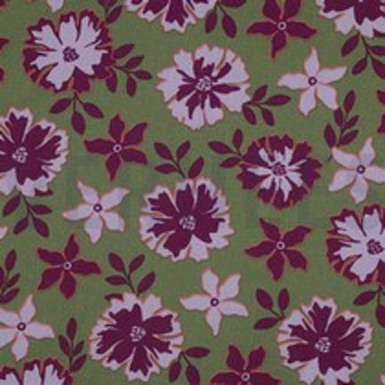 LIN VISCOSE FLEURS VERT (thumbnail)