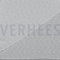 COTTON EMBROIDERY TWO-SIDE SCALLOP WHITE (thumbnail)