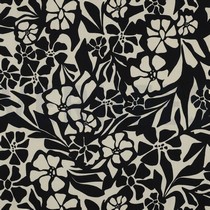 BAUMWOLLE VISKOSE BLUMEN SCHWARZ (thumbnail)
