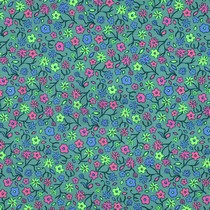 JERSEY NEON FLOWERS GREEN (thumbnail)