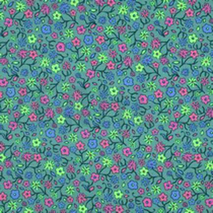 JERSEY NEON FLOWERS GREEN (thumbnail)