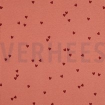 JERSEY CÔTELÉ COEURS ROSE (thumbnail)