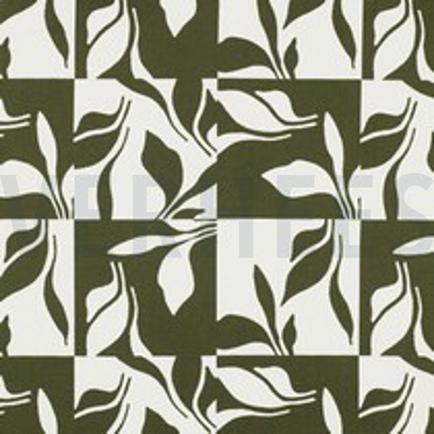 CANVAS ABSTRACT BLADEREN BOSGROEN (thumbnail)