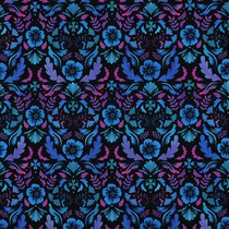 JERSEY DIGITAL FLOWERS BLACK (thumbnail)