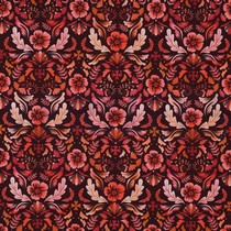 JERSEY DIGITAL FLOWERS DARK RED (thumbnail)