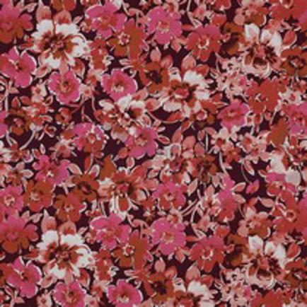 JERSEY DIGITAL FLOWERS DARK RED (thumbnail)