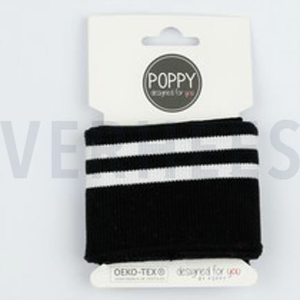 CUFFS STREPEN 7CM ZWART (thumbnail)