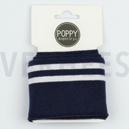 CUFFS STREPEN 7CM MARINEBLAUW (thumbnail)