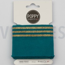 CUFFS LUREX 7CM TEAL (thumbnail)