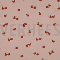 JERSEY GOTS FRUITS LIGHT MAUVE (thumbnail)