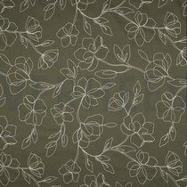 LINEN VISCOSE EMBROIDERY FLOWERS PICKLE (thumbnail)