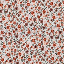 JERSEY GOTS DIGITAL FLOWERS WHITE/ PEACH (thumbnail)