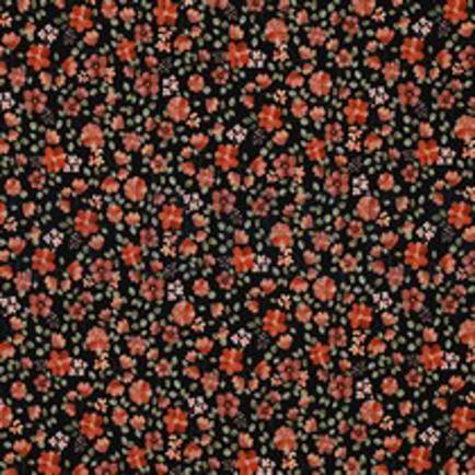 JERSEY GOTS DIGITAL BLUMEN SCHWARZ (thumbnail)