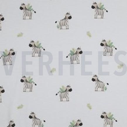 JERSEY GOTS DIGITAL ANIMALS WHITE (thumbnail)