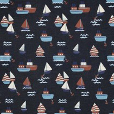 JERSEY GEMÊLEERD BOTEN BLAUW (thumbnail)