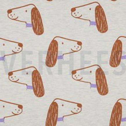 JERSEY MELANGE DOGS ECRU (thumbnail)