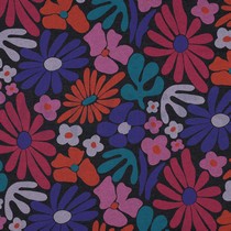 SWEAT MELANGE BLOEMEN INDIGO (thumbnail)