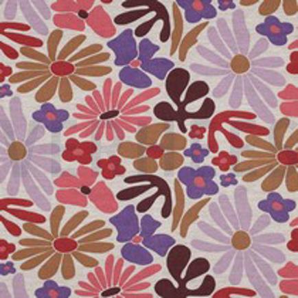 SWEAT MELANGE FLOWERS LIGHT SAND (thumbnail)