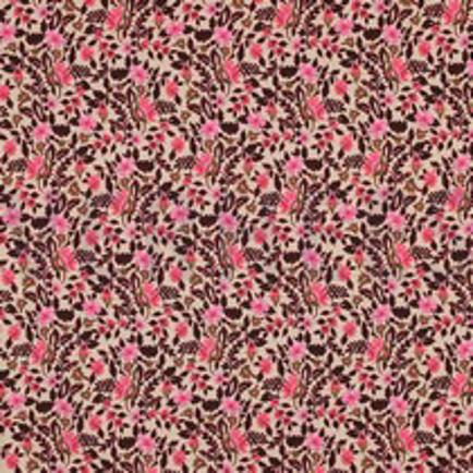 FRENCH TERRY DIGITAAL BLOEMEN BEIGE (thumbnail)