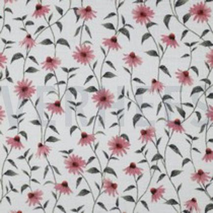 DOUBLE GAUZE GOTS DIGITAAL BLOEMEN WIT (thumbnail)