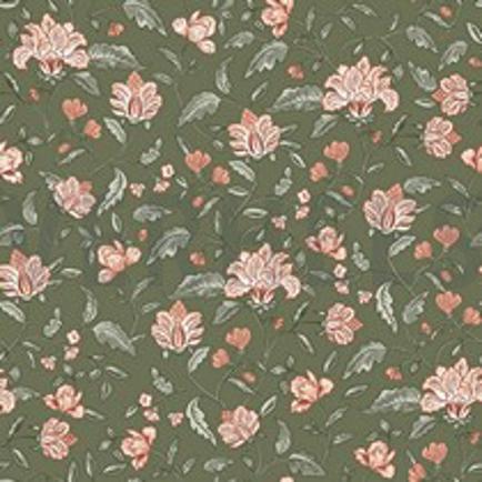 BAMBOE KATOEN JERSEY BLOEMEN AUGURK (thumbnail)