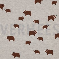 JERSEY MELANGE BÄREN HELL SAND (thumbnail)