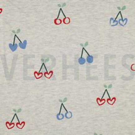 SWEAT MELANGE GLITTER CHERRIES ECRU (thumbnail)