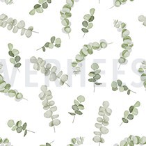 CANVAS DIGITAAL EUCALYPTUS WIT / GROEN (thumbnail)