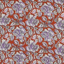 HANDCRAFTED BLOCK-PRINTED COTTON FLOWERS TERRACOTTA (thumbnail)