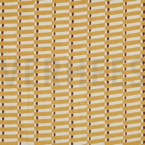 HANDCRAFTED BLOCK-PRINTED COTTON GEOMETRIC OCHRE (thumbnail)