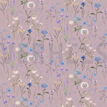 TOILE DÉCORATION FLEURS ROSE ANCIEN (thumbnail)