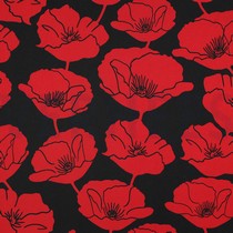 ROYAL MICRO SATIN BLUMEN SCHWARZ (thumbnail)