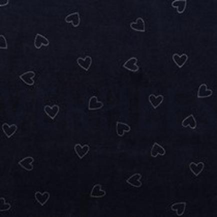 NICKY VELOURS GLITTER HARTEN MARINEBLAUW (thumbnail)