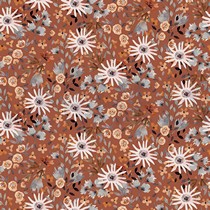 SWEAT DIGITAL FLEURS TERRACOTTA (thumbnail)
