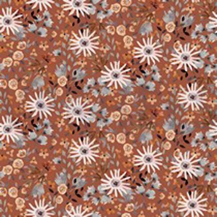 SWEAT DIGITAAL BLOEMEN TERRACOTTA (thumbnail)