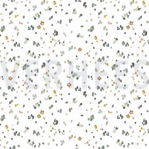 JERSEY DIGITAL BLUMEN UND BLÄTTER WEISS / GRÜN (thumbnail)