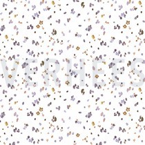 JERSEY DIGITAL BLUMEN UND BLÄTTER WEISS / LAVENDEL (thumbnail)
