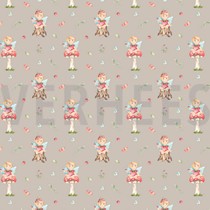 BAUMWOLLE POPELINE DIGITAL SÜSSER ELF HELL SAND (thumbnail)