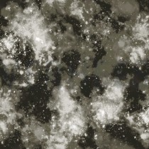 BAUMWOLLE POPELINE DIGITAL WELTRAUM DUNKELBRAUN (thumbnail)