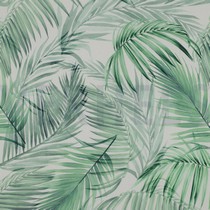 TISCHDECKE DIGITAL WASSERABWEISEND BLÄTTER WEISS (thumbnail)