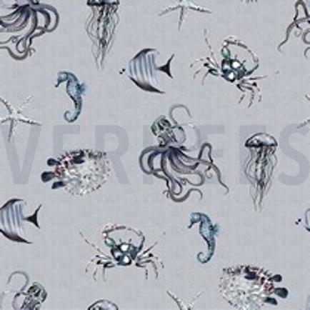 CANVAS DIGITAAL ONDERWATERDIEREN BLAUW (thumbnail)