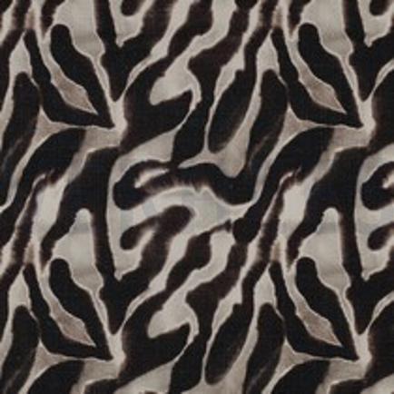 TOILE CANVAS SLUB MOTIF ANIMAL DIGITAL SABLE (thumbnail)