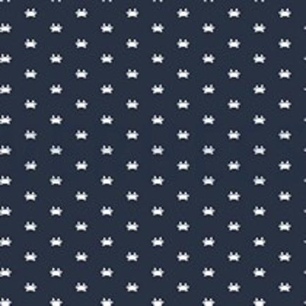 KATOENEN POPLIN MARINE MARINEBLAUW (thumbnail)